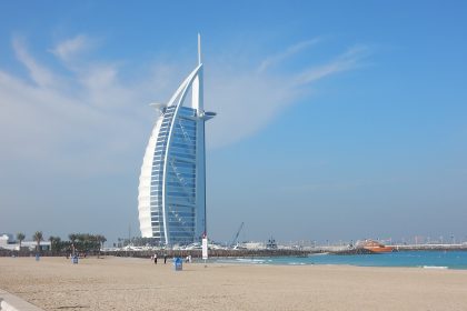 Black palace beach in Dubai